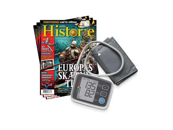 Blodtryksmåler og 3 numre af HISTORIE