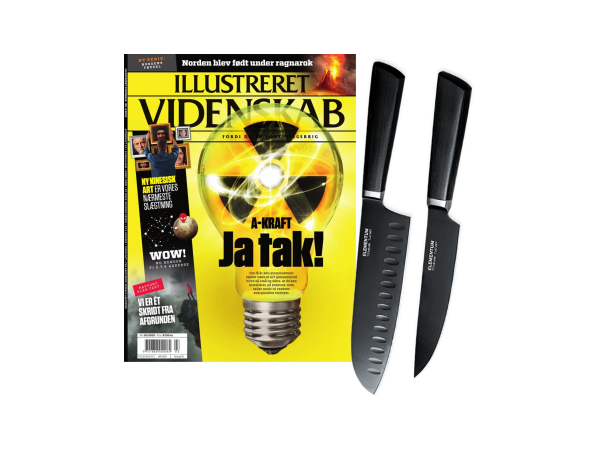 Elementum Titanium knive og Illustreret Videnskab