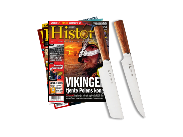 Hasaki Omakase knivsæt og 2 numre af HISTORIE